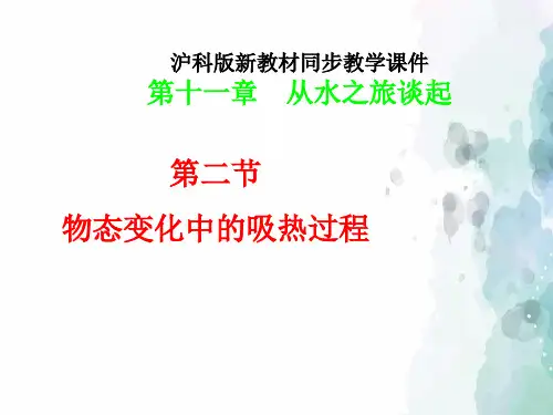 沪科版-物理-九年级全一册-物态变化中的吸热过程(沪)