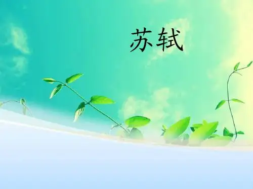 苏轼简介