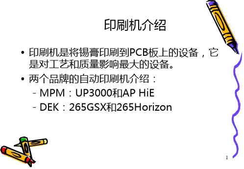 SMT-印刷机培-教材课件