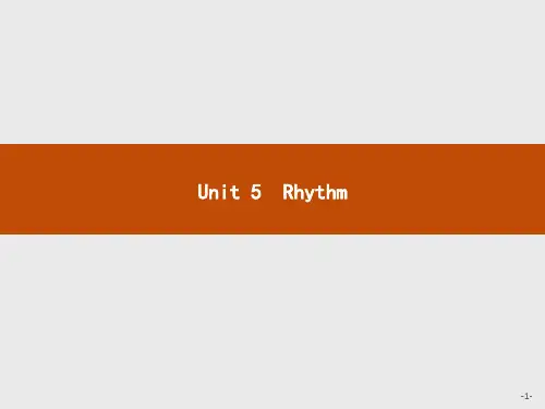 英语北师大必修2课件：Unit 5 Rhythm 5.1