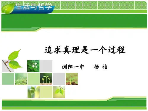 《追求真理是一个过程》