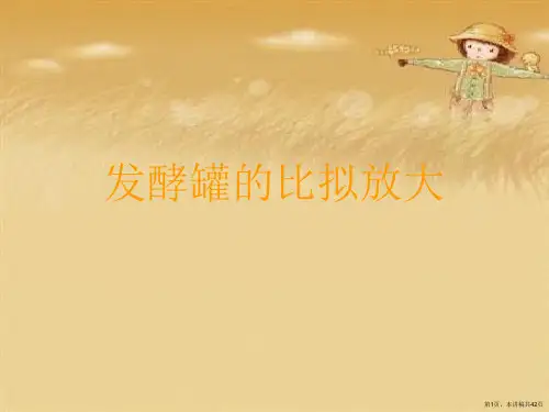 发酵罐的比拟放大