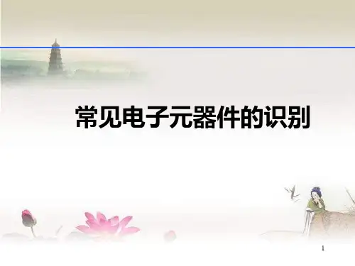 常见电子元器件的识别-PPT