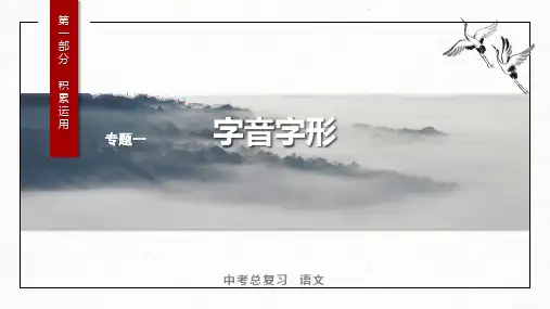 中考语文一轮复习：《字音字形》课件