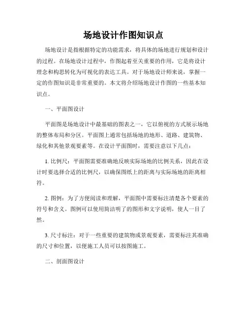 场地设计作图知识点