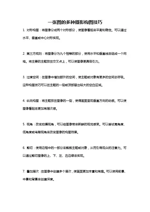 一张图的多种摄影构图技巧
