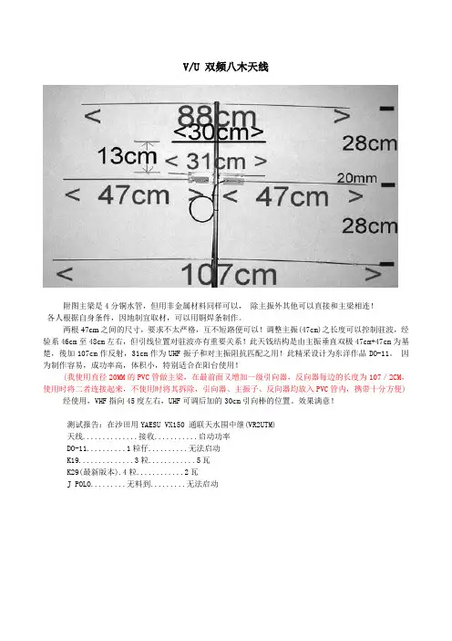 V-U 双频八木天线!