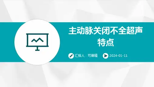 主动脉关闭不全超声特点PPT