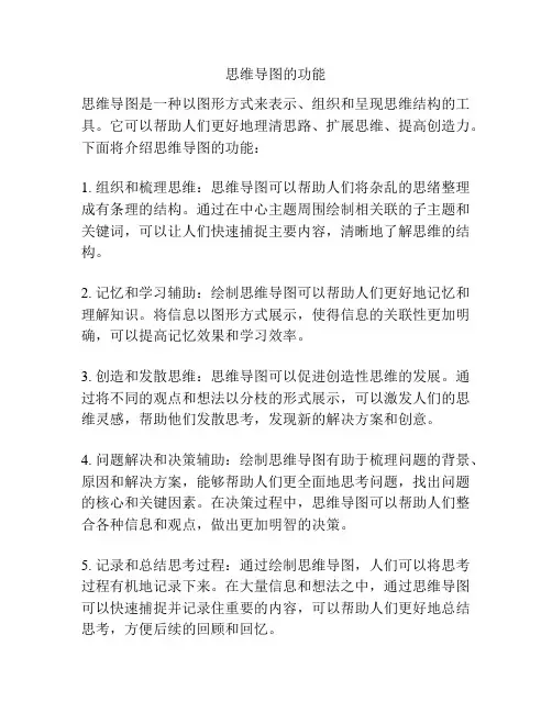 思维导图的功能