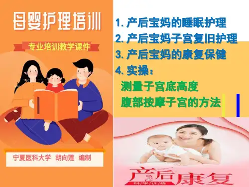 母婴护理全套培训教学课件(15)