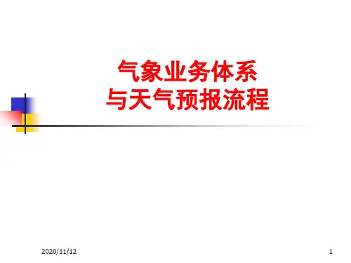 9章第3节  气象业务体系与天气预报流程PPT课件
