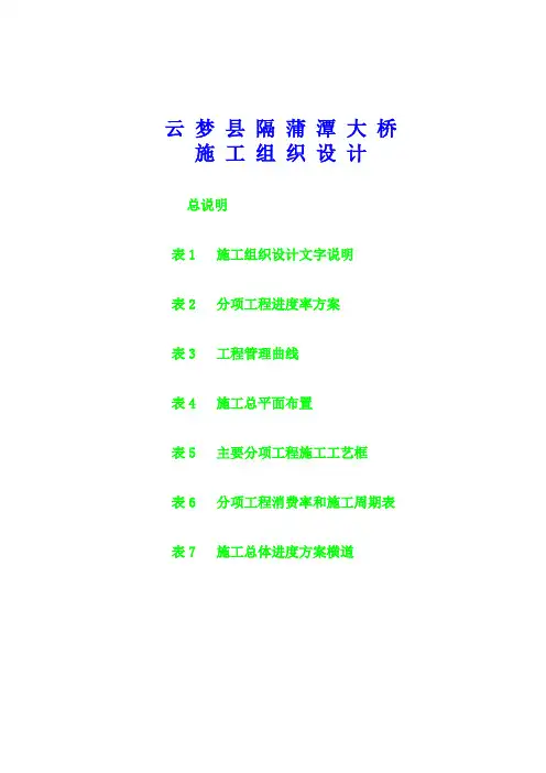 隔蒲潭大桥施组DOC