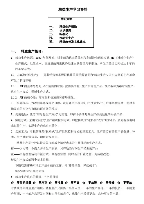 精益生产学习资料