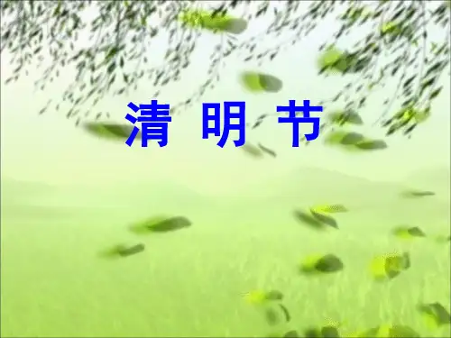 清明节作文指导ppt课件