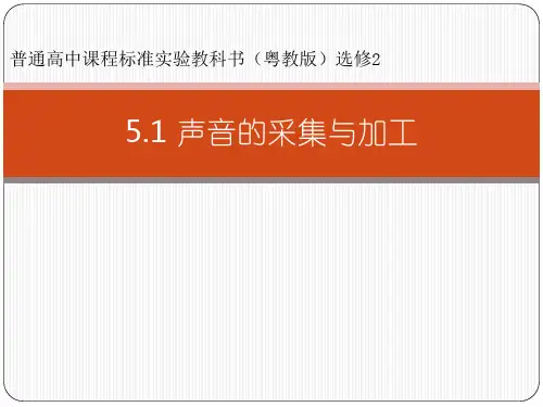 5.1 声音的采集与加工 (高二信息技术精品课件)
