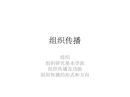 传播学概论14-组织传播