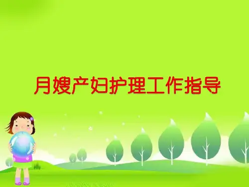 优秀课件月嫂工作流程
