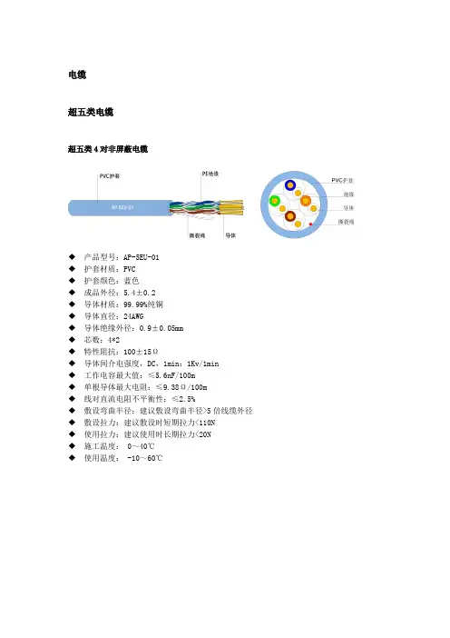 线缆、综合布线参数