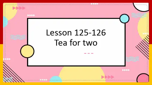 Lesson125-126课件新概念英语第一册