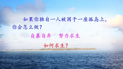 最新2019年人教版小学语文六年级下册第四单元《16.鲁滨孙漂流记》教学课件PPT