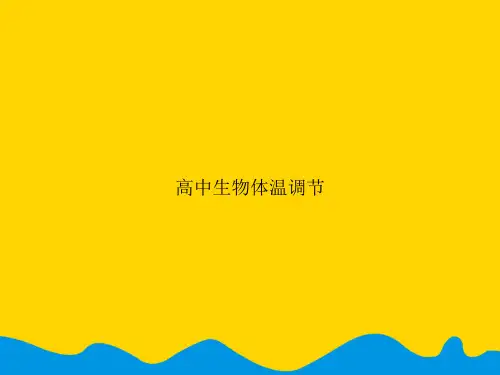 高中生物体温调节.精选PPT