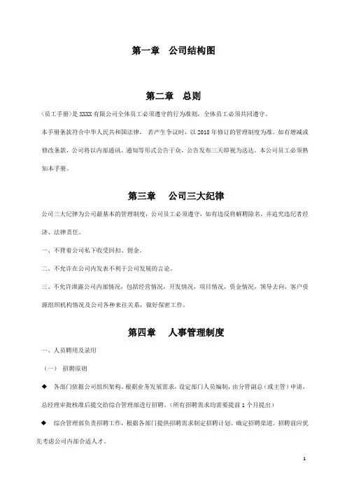 员工手册模板
