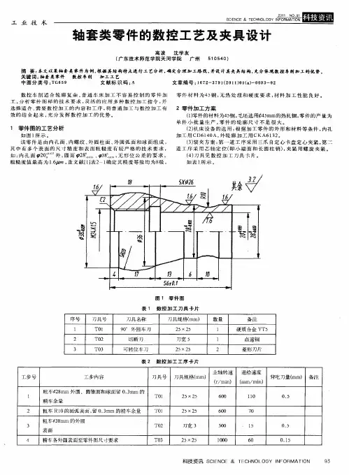 轴套类零件的数控工艺及夹具设计