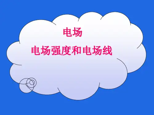 电场电场强度和电场线