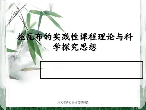 施瓦布的实践性课程理论 ppt课件