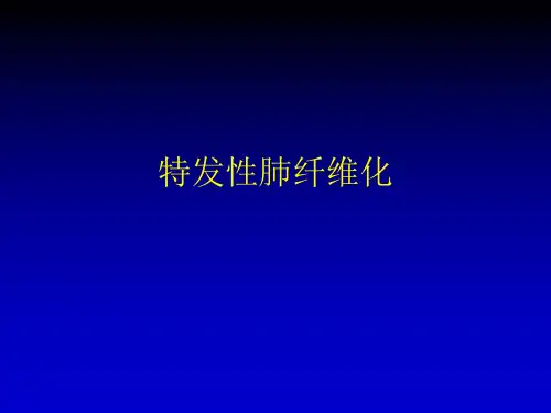 临床培训授课ppt专家解说课件---特发性肺纤维化