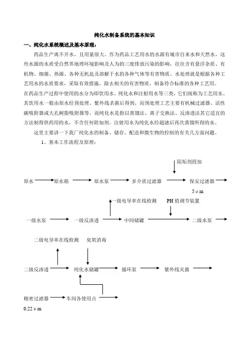 纯化水系统的基本知识