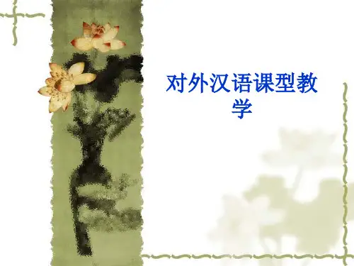 对外汉语分课型教学