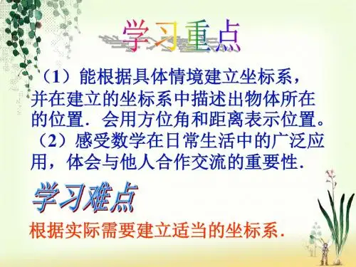 第七章-平面直角坐标系数学活动课件