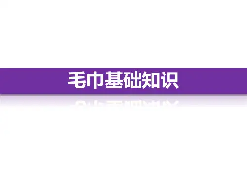 毛巾知识培训
