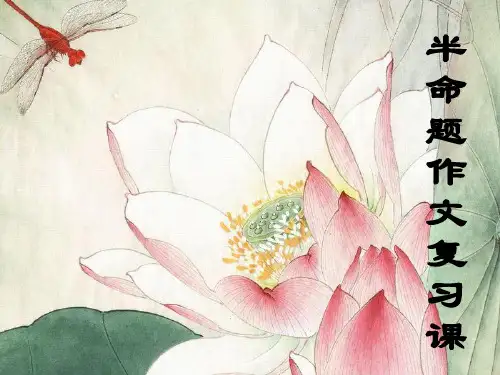 半命题作文PPT课件