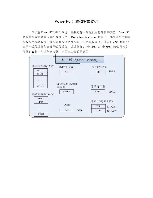 PowerPC汇编指令集简析