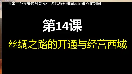 第14课 沟通中外文明的丝绸之路 课件(共25张PPT+视频)73