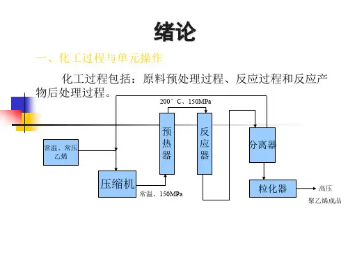 化工过程与单元操作.
