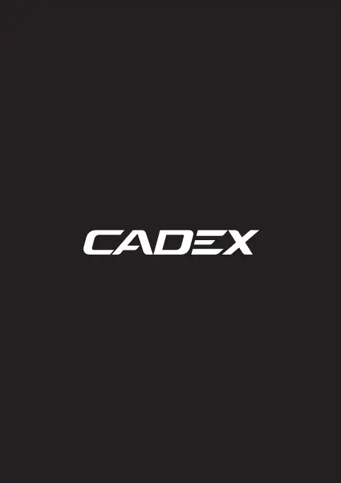 CADEX 坐垫安装与保养指南说明书