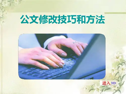 公文修改错误的技巧与方法