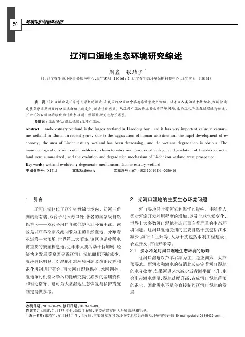 辽河口湿地生态环境研究综述