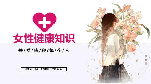 简约风女性健康知识通用PPT授课演示