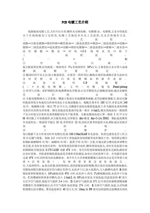 PCB电镀工艺介绍[