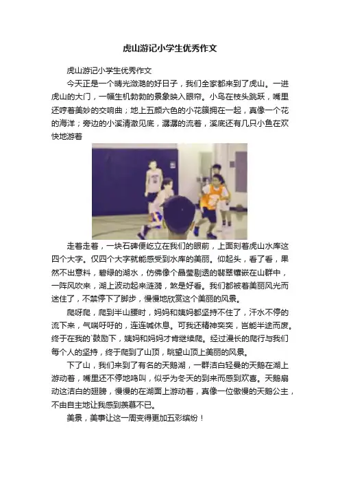虎山游记小学生优秀作文