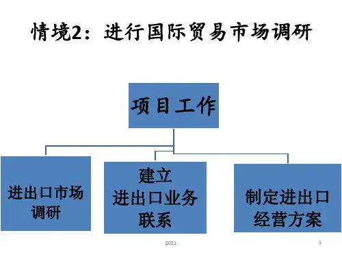 国际市场调研PPT课件