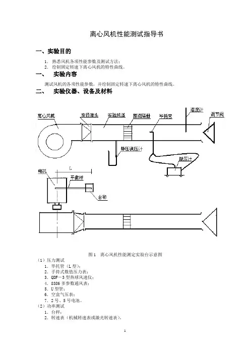 离心风机性能测试指导书