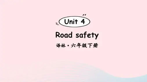 2023六年级英语下册Unit4Roadsafety词汇课件译林牛津版