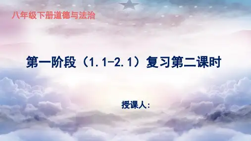 2020人教版八下道德和法治第一单元复习人民当家做主(共16张PPT)
