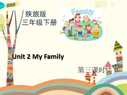 陕旅版三年级英语下册Unit2_My_Family第3课时教学课件