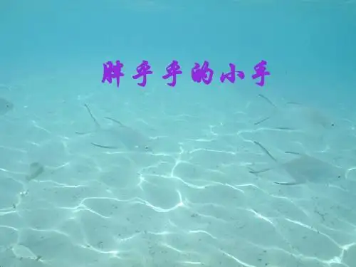 人教版小学一年级语文下册胖乎乎的小手 PPT课件